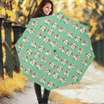 Cartoon Shih Tzu Pattern Print Foldable Umbrella