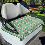 Cartoon Shih Tzu Pattern Print Golf Cart Seat Cover