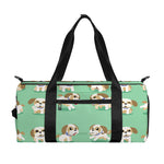 Cartoon Shih Tzu Pattern Print Gym Bag