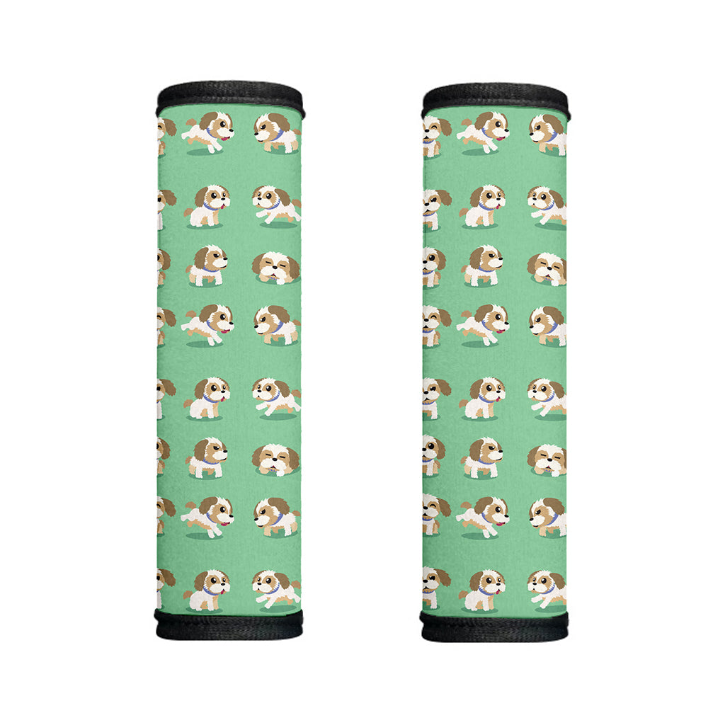 Cartoon Shih Tzu Pattern Print Handle Covers