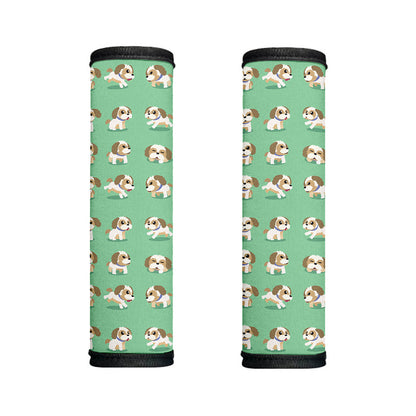 Cartoon Shih Tzu Pattern Print Handle Covers