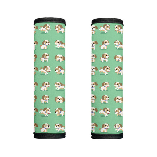 Cartoon Shih Tzu Pattern Print Handle Covers