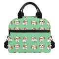 Cartoon Shih Tzu Pattern Print Insulated Lunch Bag