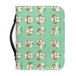 Cartoon Shih Tzu Pattern Print Leather Bible Cover