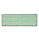 Cartoon Shih Tzu Pattern Print Long Kitchen Mat