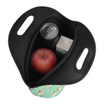 Cartoon Shih Tzu Pattern Print Neoprene Lunch Bag