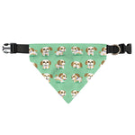 Cartoon Shih Tzu Pattern Print Over The Collar Dog Bandana