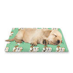 Cartoon Shih Tzu Pattern Print Pet Cooling Mat Cover