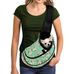 Cartoon Shih Tzu Pattern Print Pet Sling Carrier
