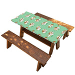 Cartoon Shih Tzu Pattern Print Picnic Table Cover