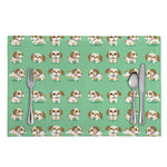 Cartoon Shih Tzu Pattern Print Placemat