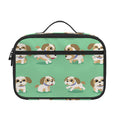 Cartoon Shih Tzu Pattern Print Portable Lunch Bag