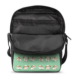 Cartoon Shih Tzu Pattern Print Rectangular Crossbody Bag