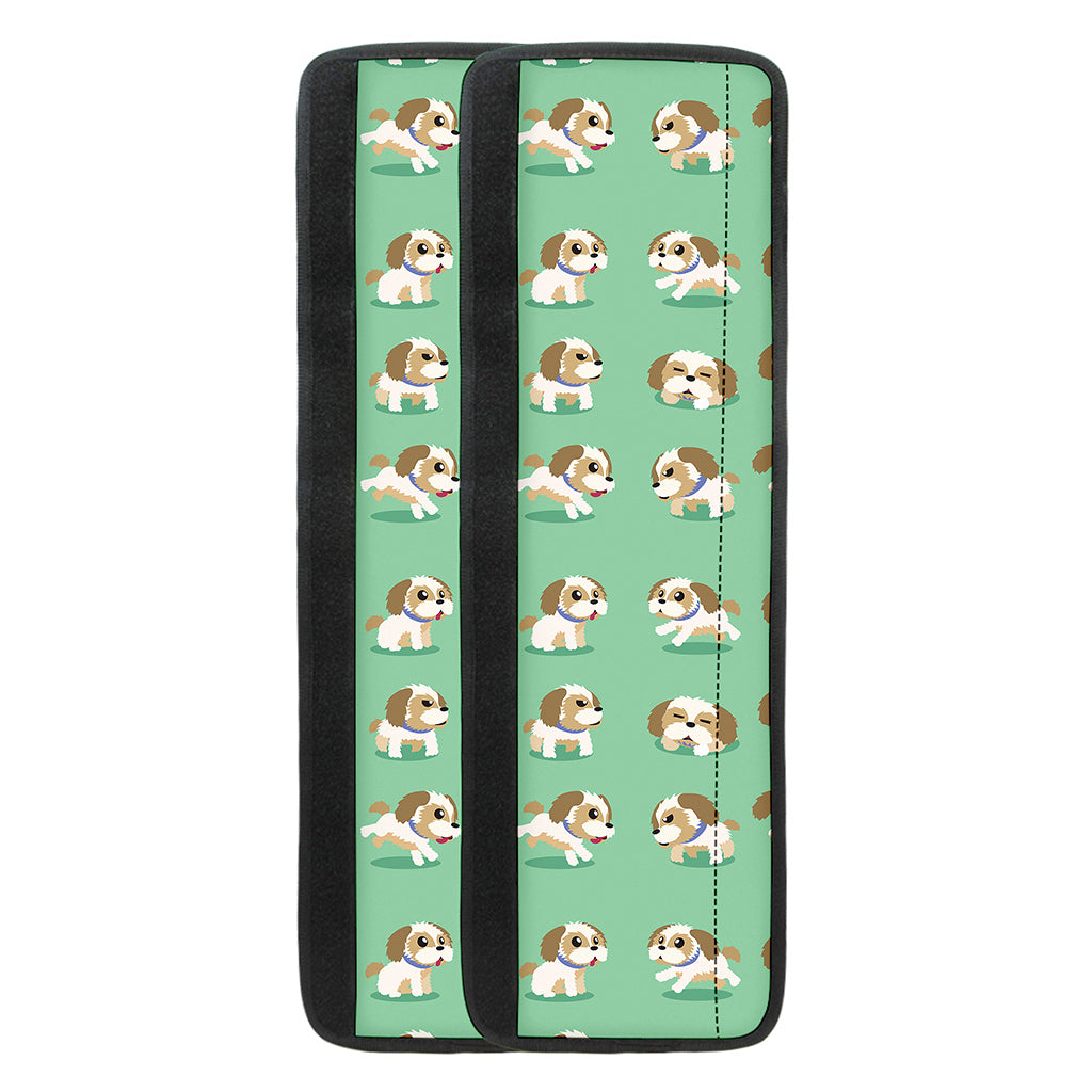Cartoon Shih Tzu Pattern Print Refrigerator Handle Covers