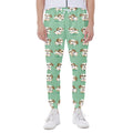 Cartoon Shih Tzu Pattern Print Joggers