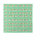 Cartoon Shih Tzu Pattern Print Silk Bandana