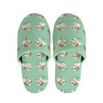 Cartoon Shih Tzu Pattern Print Slippers