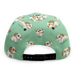 Cartoon Shih Tzu Pattern Print Snapback Cap