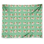 Cartoon Shih Tzu Pattern Print Tapestry
