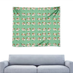 Cartoon Shih Tzu Pattern Print Tapestry