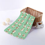 Cartoon Shih Tzu Pattern Print Towel