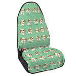 Cartoon Shih Tzu Pattern Print Waterproof Car Seat Cover