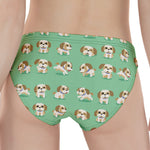 Cartoon Shih Tzu Pattern Print Women's Panties