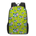 Cartoon Smiley Cow Pattern Print 17 Inch Backpack