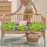 Cartoon Smiley Cow Pattern Print Baby Crib Sheet