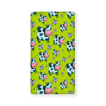 Cartoon Smiley Cow Pattern Print Baby Crib Sheet