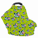 Cartoon Smiley Cow Pattern Print Baby Seat Cover
