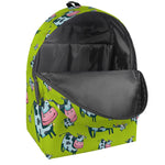 Cartoon Smiley Cow Pattern Print Backpack