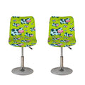 Cartoon Smiley Cow Pattern Print Bar Stool Covers
