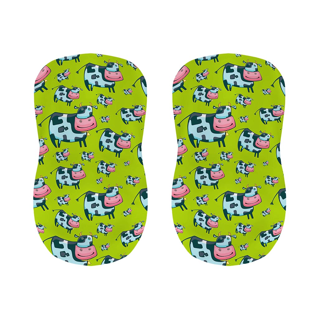 Cartoon Smiley Cow Pattern Print Bar Stool Covers
