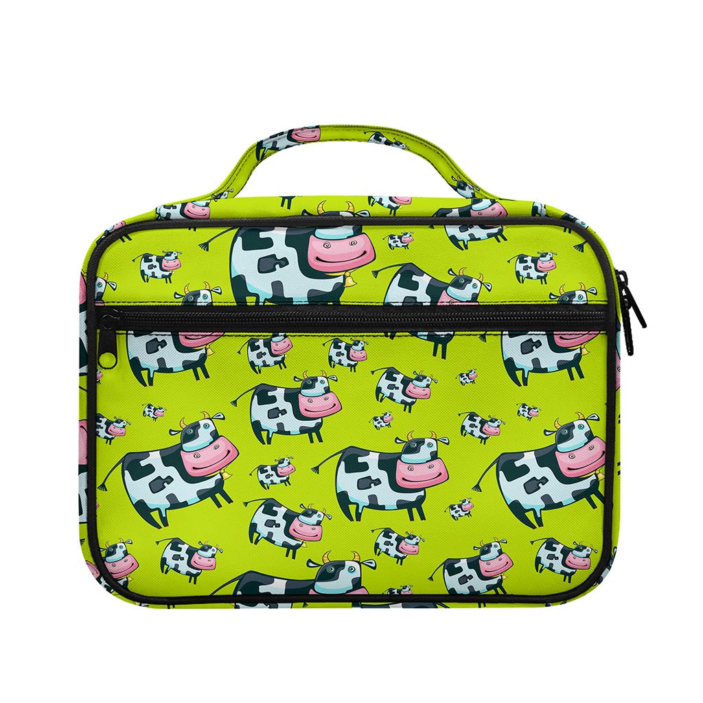 Cartoon Smiley Cow Pattern Print Briefcase Bible Bag