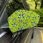Cartoon Smiley Cow Pattern Print Car Side Mirror Covers