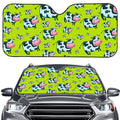 Cartoon Smiley Cow Pattern Print Car Windshield Sun Shade