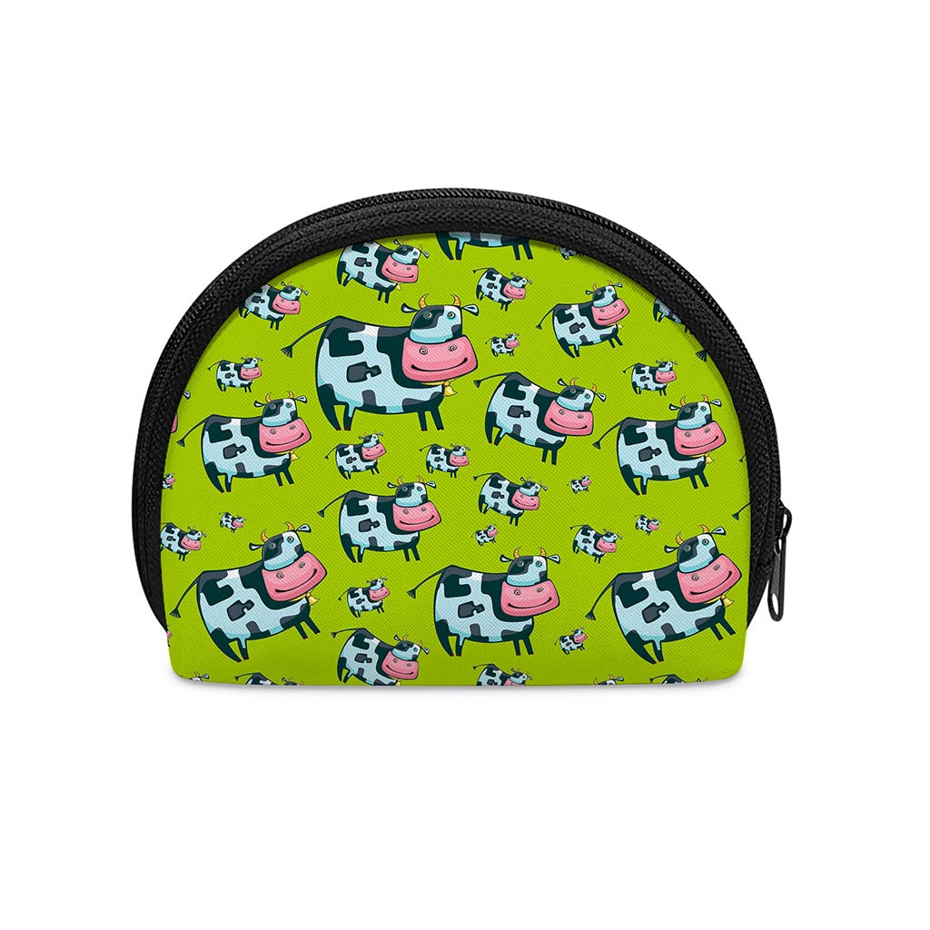 Cartoon Smiley Cow Pattern Print Coin Purse