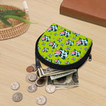 Cartoon Smiley Cow Pattern Print Coin Purse
