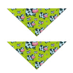 Cartoon Smiley Cow Pattern Print Dog Bandana