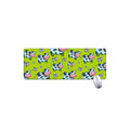 Cartoon Smiley Cow Pattern Print Extended Mouse Pad