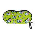 Cartoon Smiley Cow Pattern Print Glasses Case