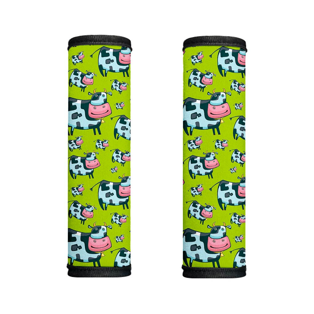 Cartoon Smiley Cow Pattern Print Handle Covers