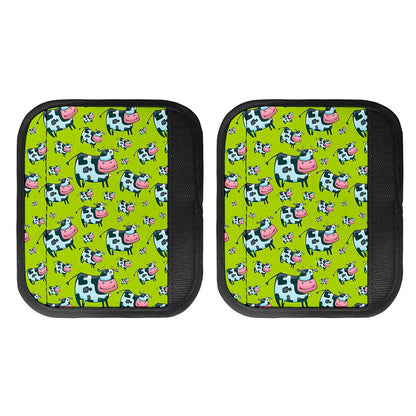 Cartoon Smiley Cow Pattern Print Handle Covers