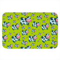 Cartoon Smiley Cow Pattern Print Indoor Door Mat