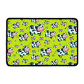 Cartoon Smiley Cow Pattern Print Kitchen Mat