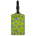 Cartoon Smiley Cow Pattern Print Luggage Tag