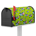 Cartoon Smiley Cow Pattern Print Mailbox Cover