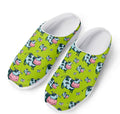 Cartoon Smiley Cow Pattern Print Mesh Casual Shoes
