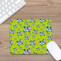 Cartoon Smiley Cow Pattern Print Mouse Pad
